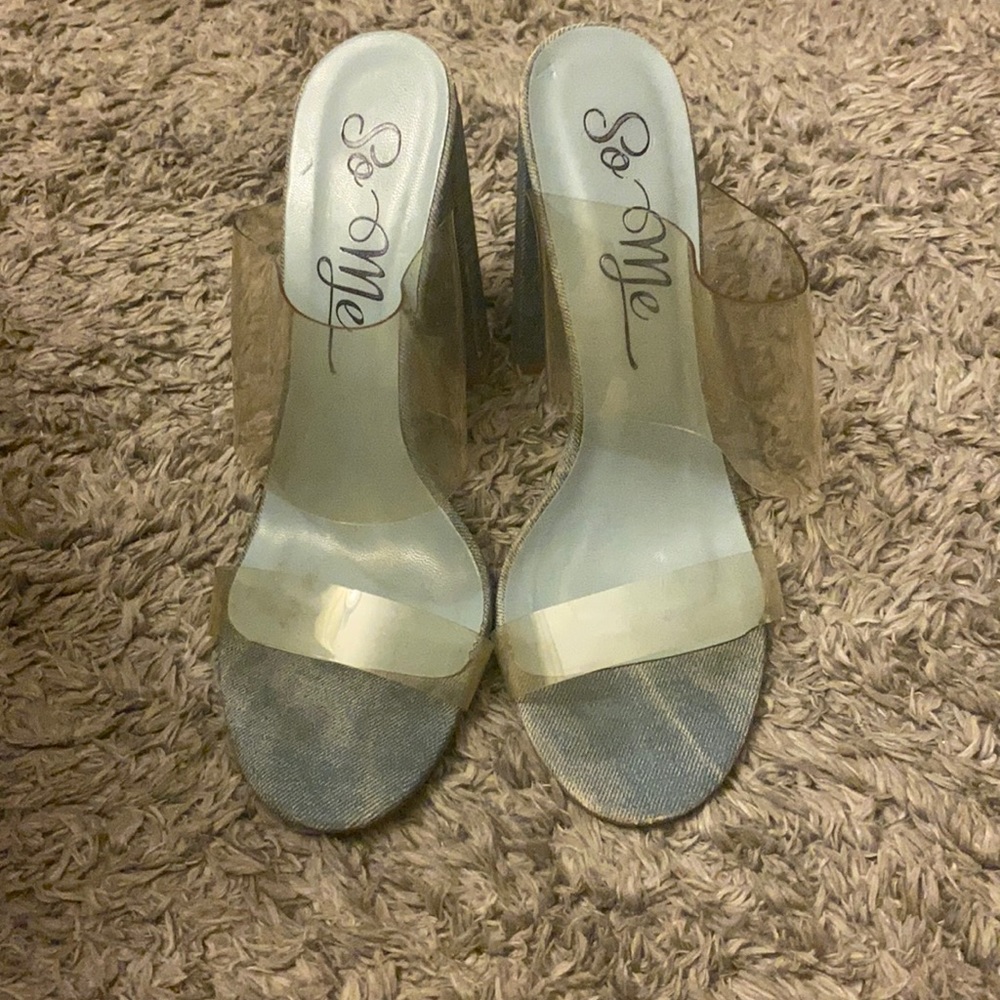 So Me Women’s thick heel sandals